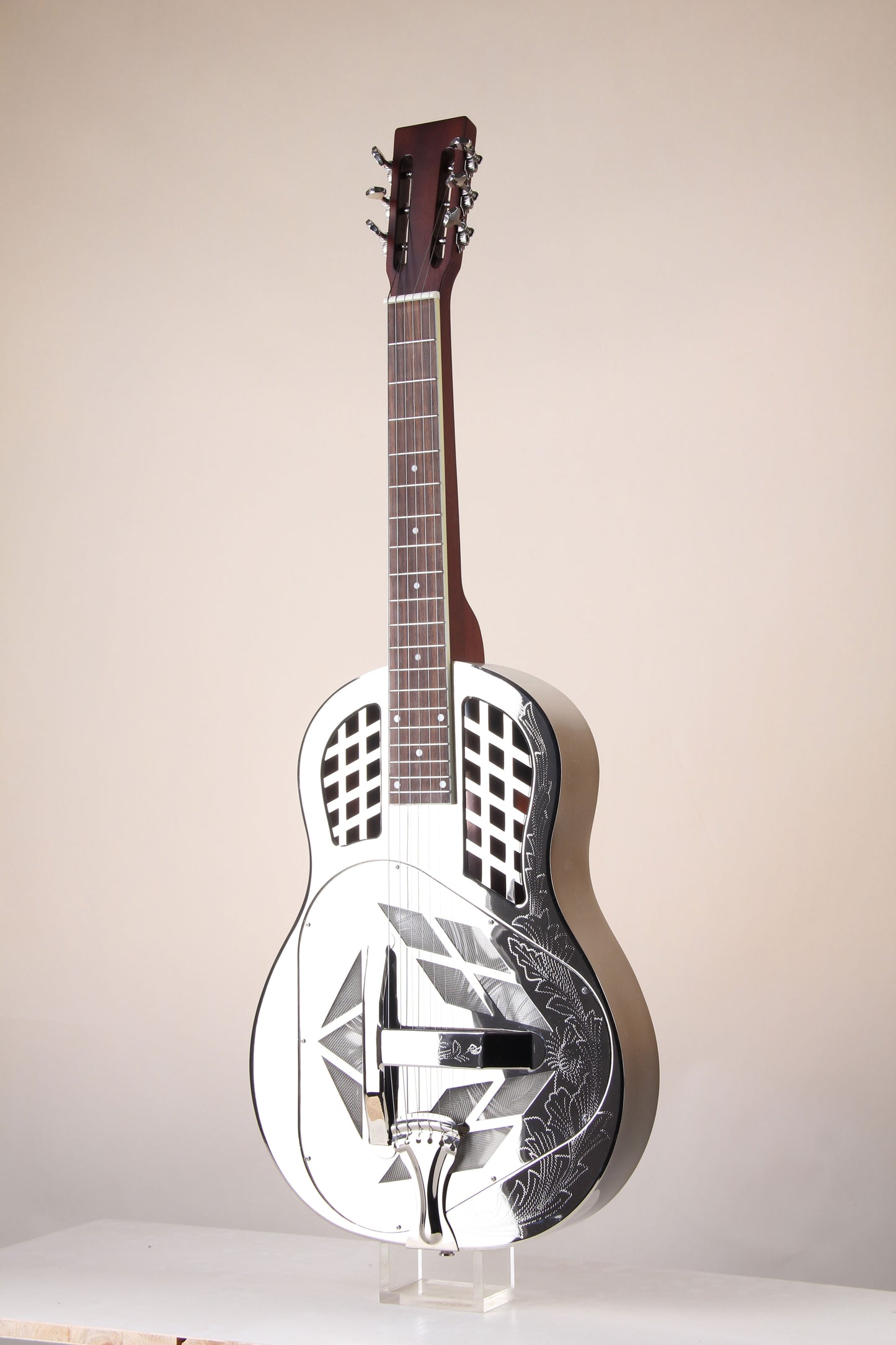 "TRIFECTA" - Square neck - nickel engraving