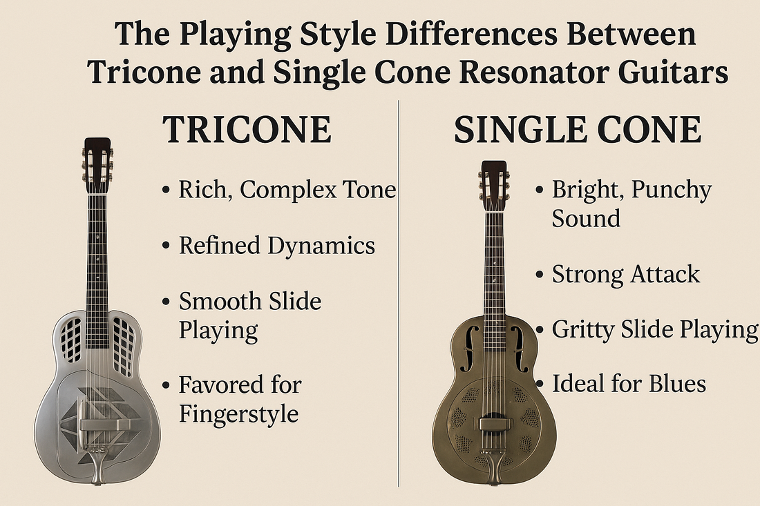 The Playing Style Differences Between Tricone and Single Cone Resonator Guitars