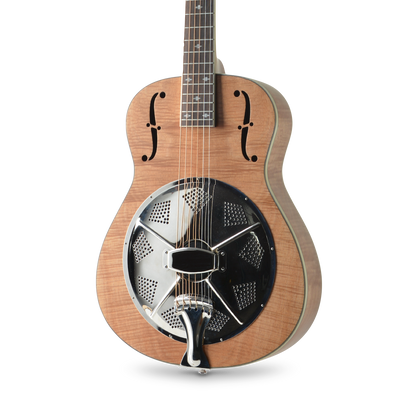 ROYALL BLUES HOUND wood body single cone resonator guitar